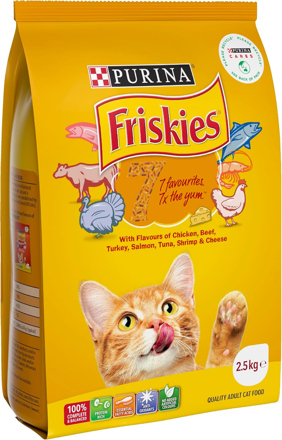 FRISKIES Adult Dry Cat Food 7 2.5Kg
